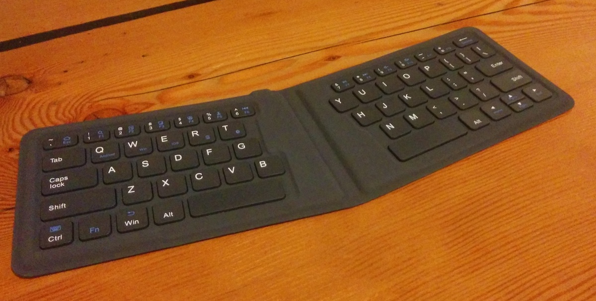 Building a foldable, ortholinear scissor switch travel keyboard